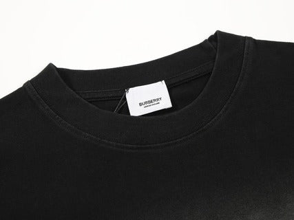 T-shirt brodé vieilli délavé