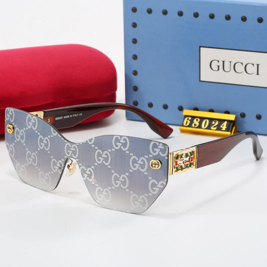 Gafas de sol retro sin montura metálicas con montura en G