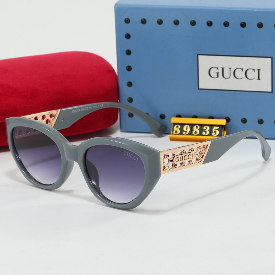 Lunettes de soleil rétro en métal creux