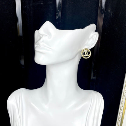 Boucles d'oreilles clous rondes creuses