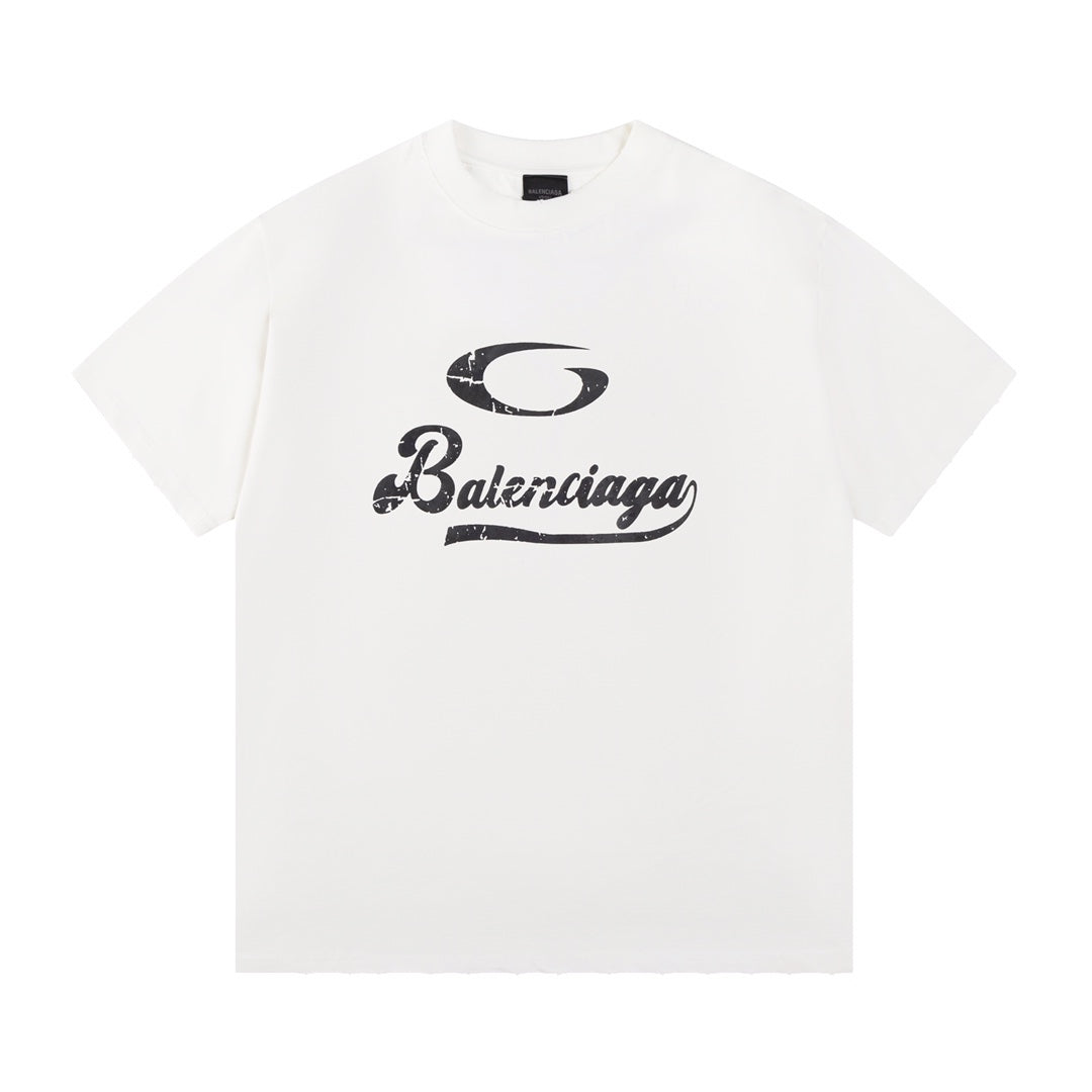 T-shirt à imprimé lettres classiques
