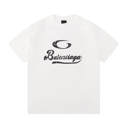 T-shirt à imprimé lettres classiques