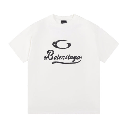 Camiseta clásica estampada con letras