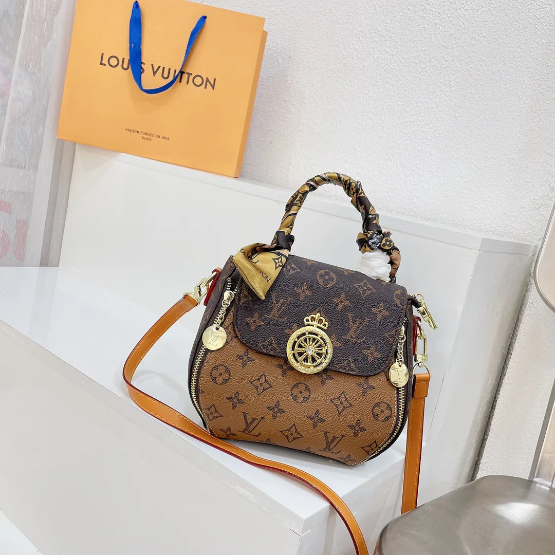 Monogram Metal Crown Tote Bag