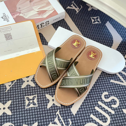 New Cross Strap Slippers Sandals