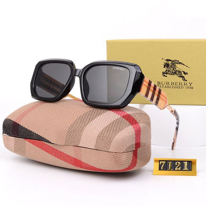 Lunettes de soleil polarisées à carreaux rétro