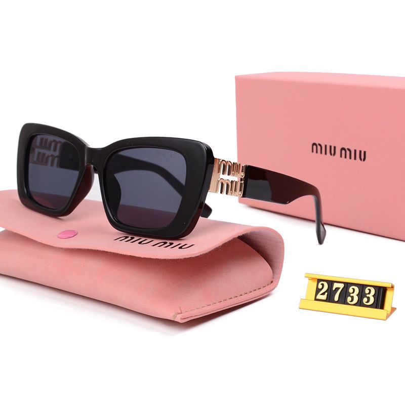 Lunettes de soleil mode à monture métallique évidée