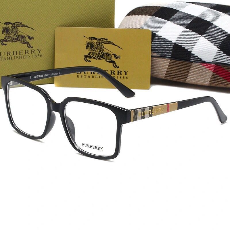 Gafas cuadradas retro de cuadros unisex