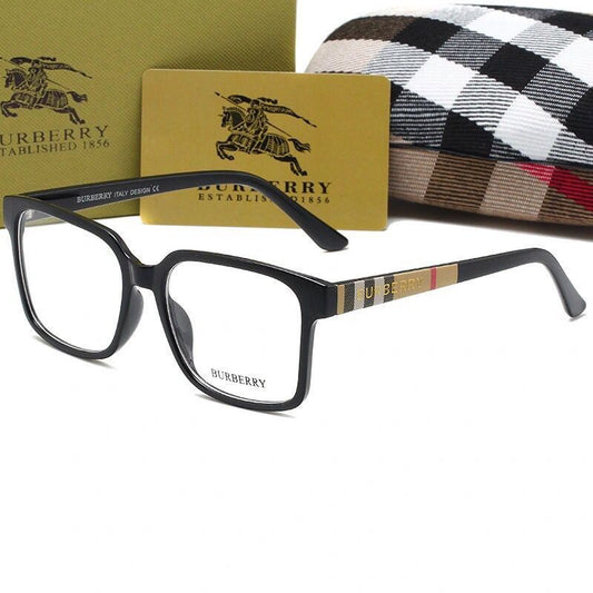 Gafas cuadradas retro de cuadros unisex