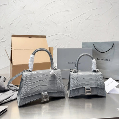 Crocodile Effect Tote Crossbody Bag