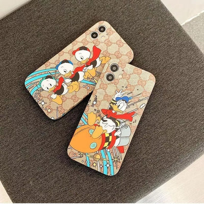 Jolie coque de téléphone canard à imprimé classique