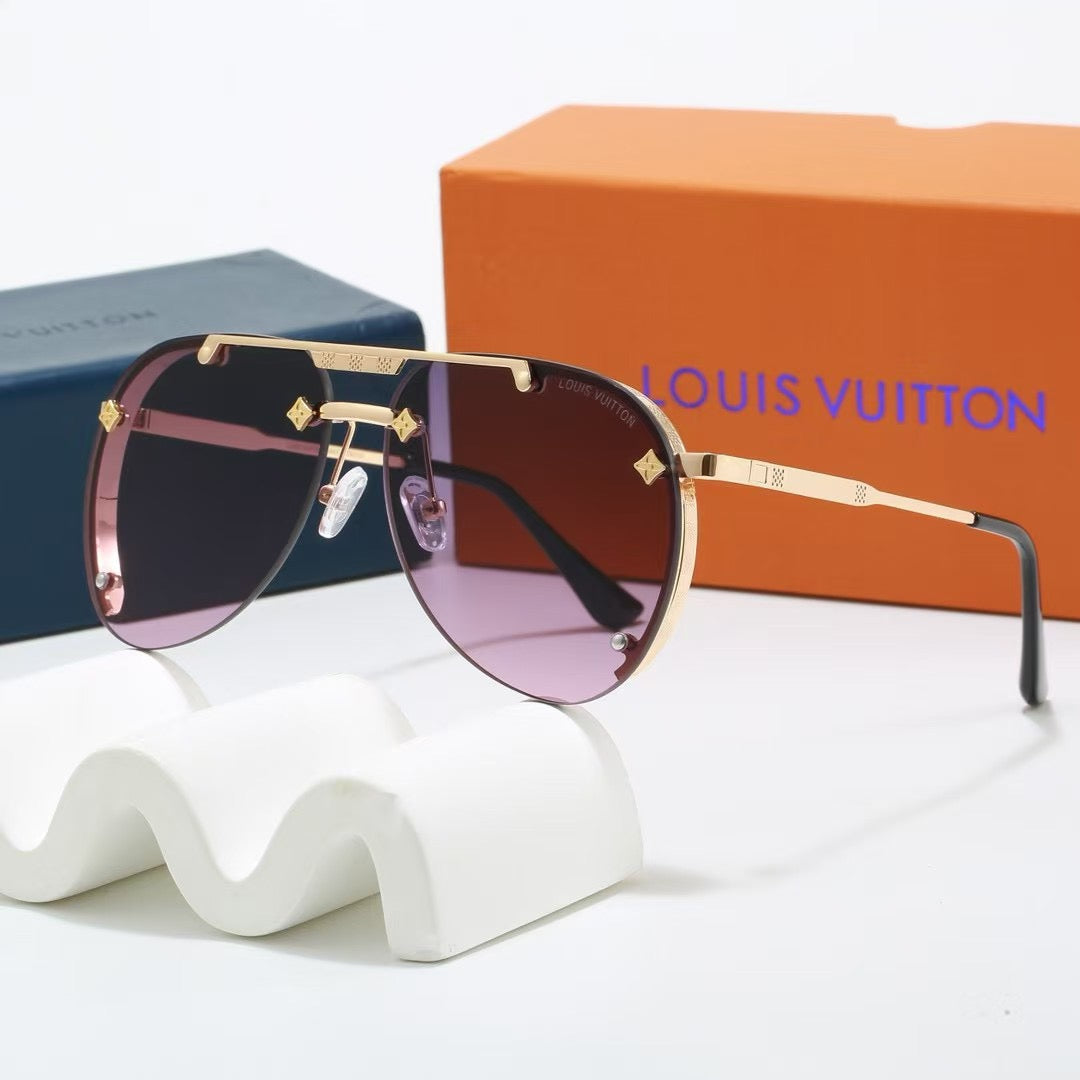 Lunettes de soleil tendance en métal style européen et américain, nouveauté 2026