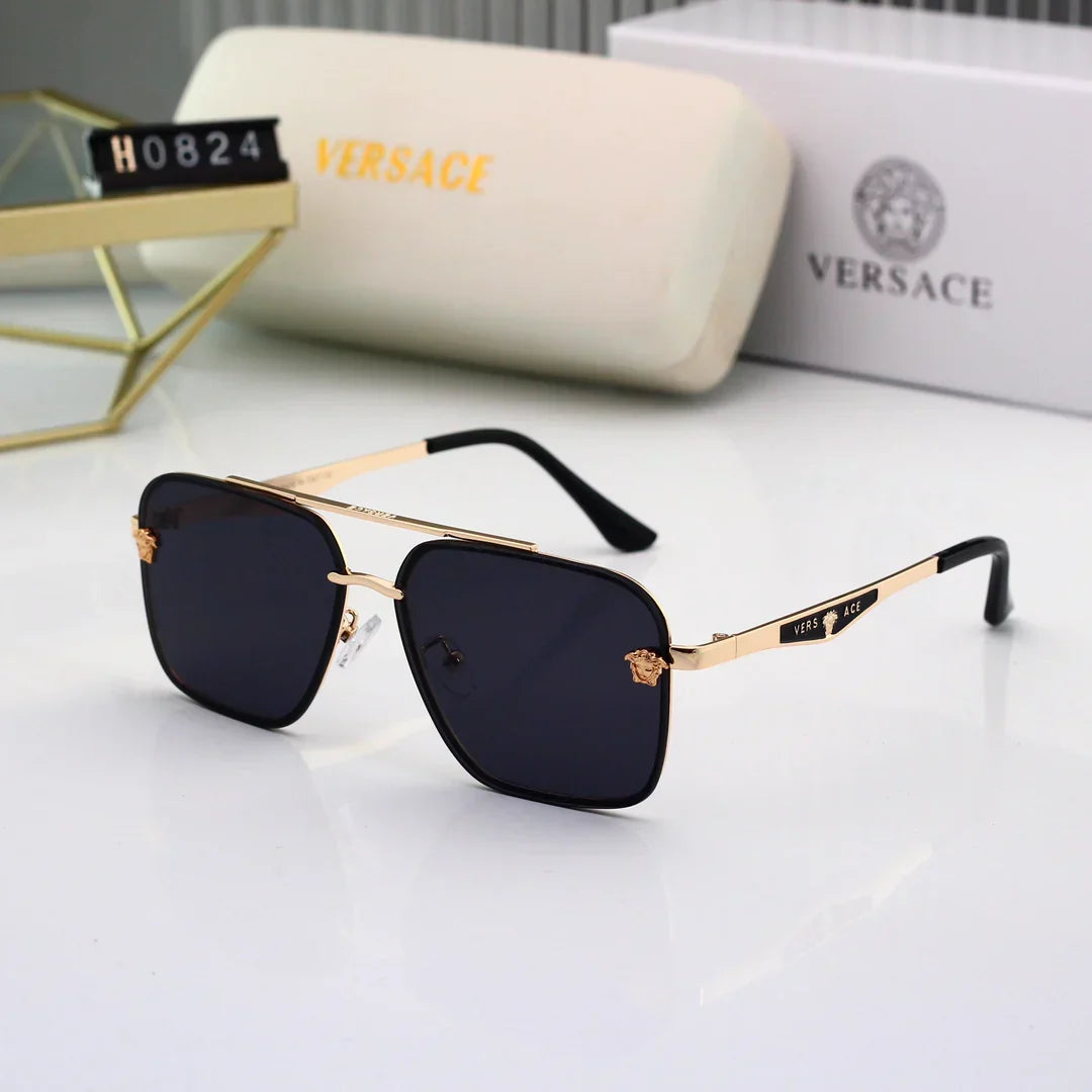 Lunettes de soleil en métal avec verres HD 7 couleurs 0824