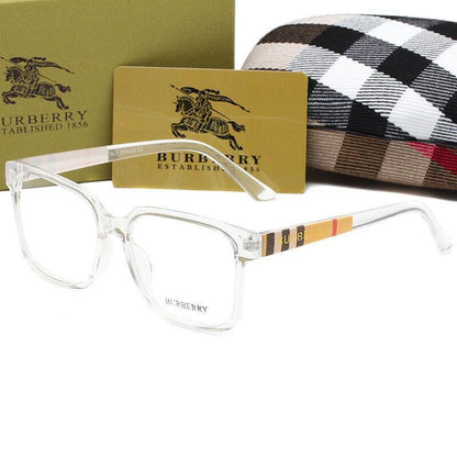 Gafas cuadradas retro de cuadros unisex