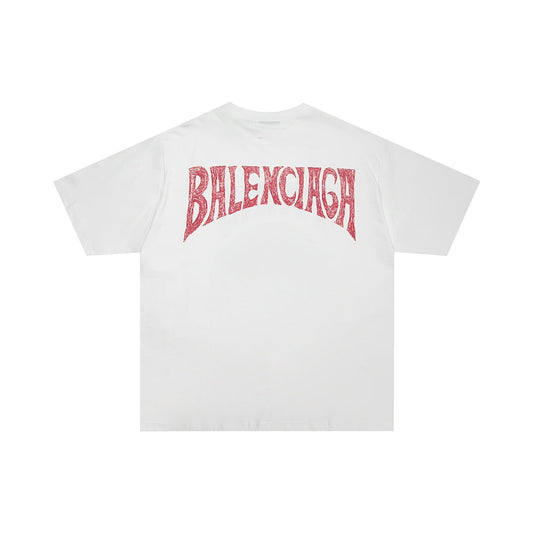 Camiseta de algodón elástico con estampado gráfico
