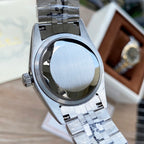 Classic Stainless Steel Luxury Dress Watch – 5-Color Dial Collection with Crystal Markers, Elegant Gold & Two-Tone Finishes