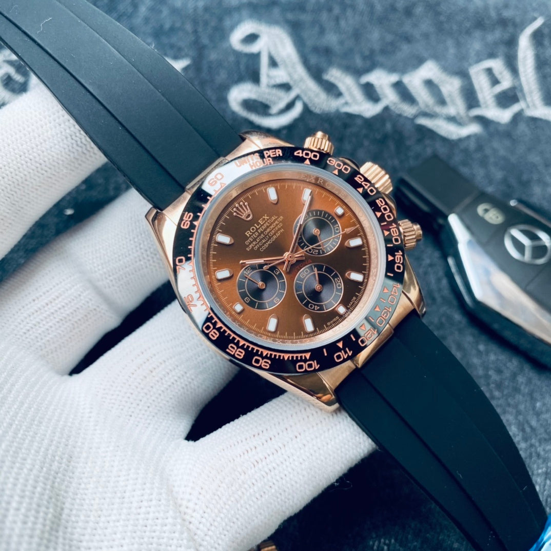 Premium Stainless Steel Mechanical Chronograph Watch 5 Color Options Classic Sport Luxury Style