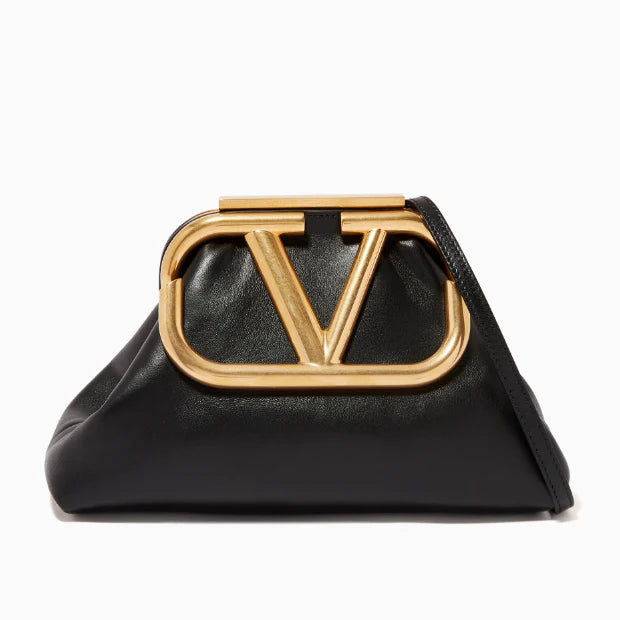 Shoulder Clutch Bag in Calfskin