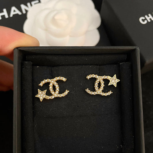 Pendientes de estrella de circonita brillante