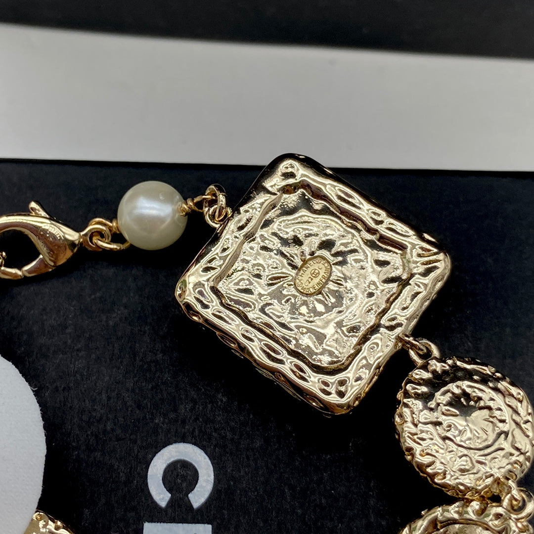 Bracelet réglable Noble Diamond Pearl