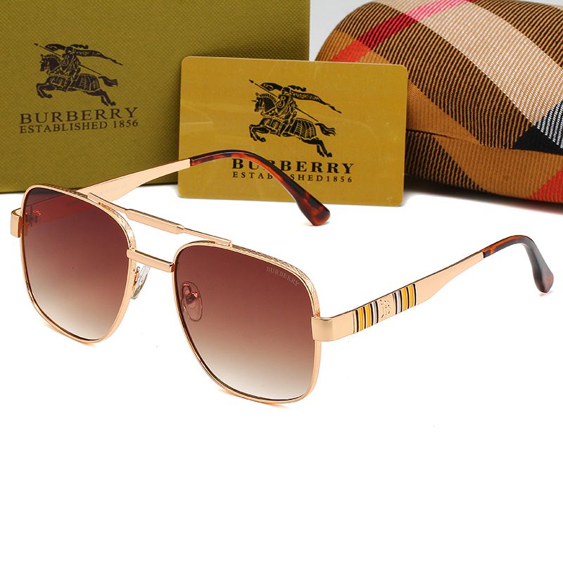 Lunettes de soleil rétro unisexe à double pont