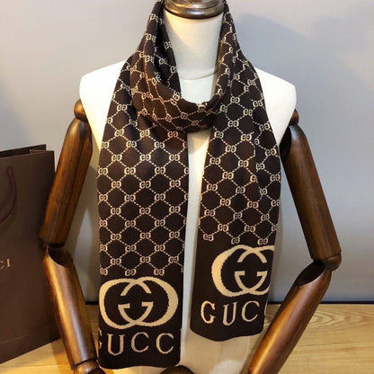 Écharpe unisexe chaude en cachemire gaufré