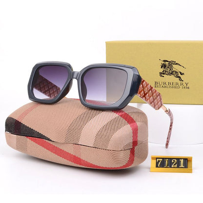 Lunettes de soleil polarisées à carreaux rétro