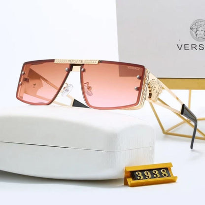 Lunettes de soleil de style européen et américain 2026 nouvelle mode, avec monture en métal 3938 (protection UV)