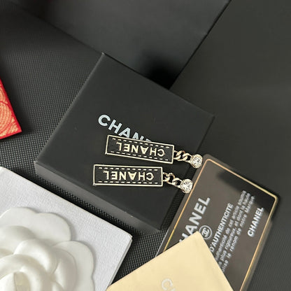 Pendientes colgantes Black Signature