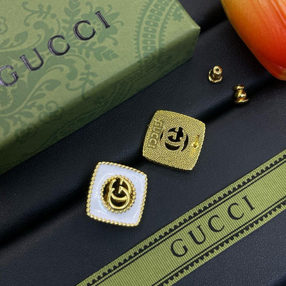 Boucles d'oreilles carrées rétro