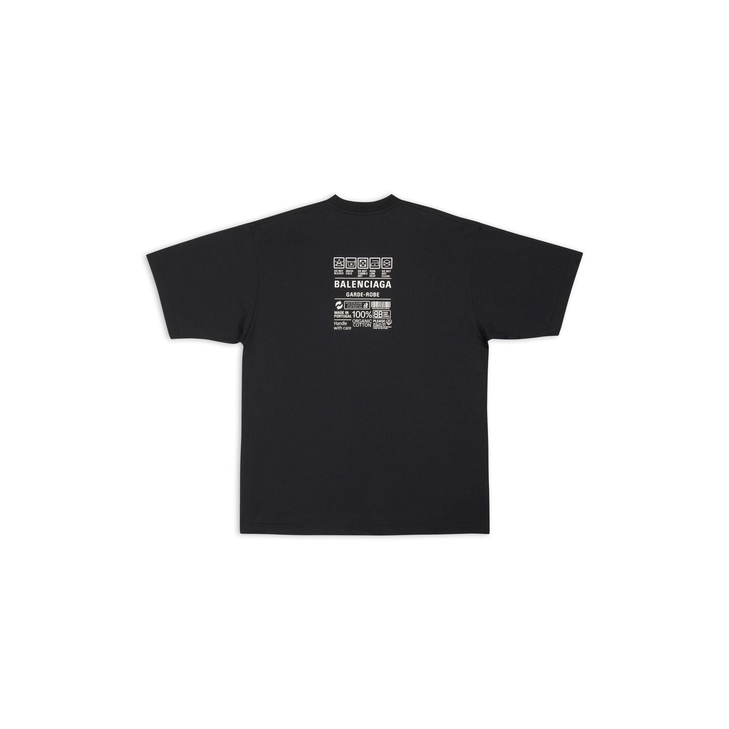 T-SHIRT HOMME AVEC ÉTIQUETTE ENTRETIEN COUPE CLASSIQUE