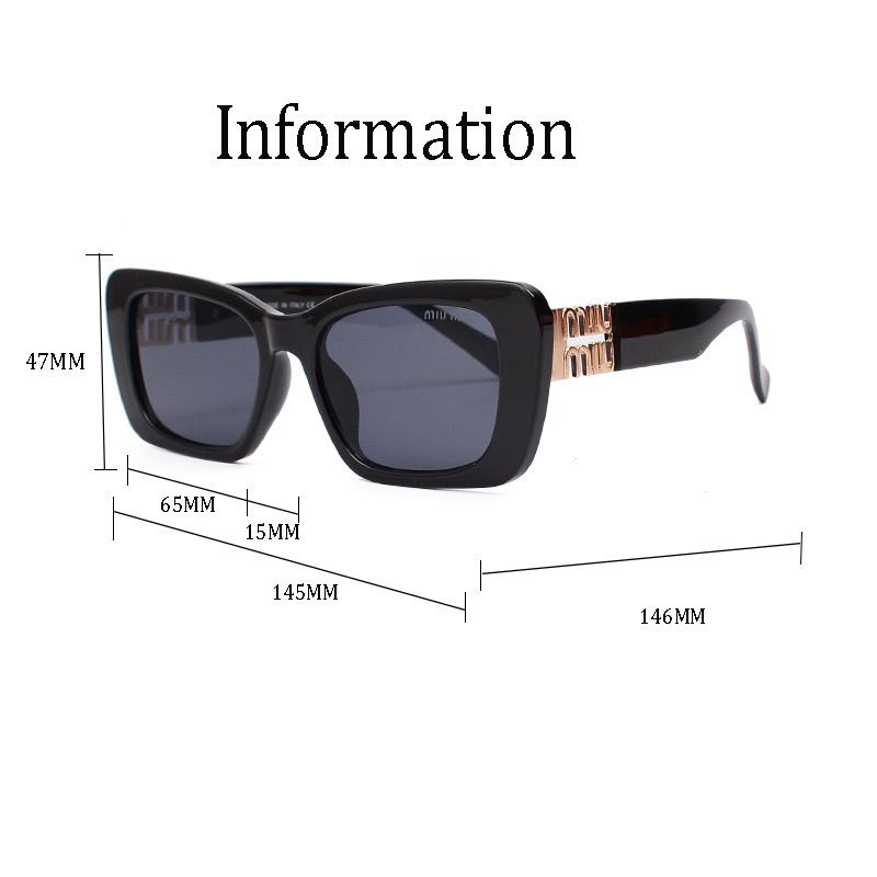 Lunettes de soleil mode à monture métallique évidée