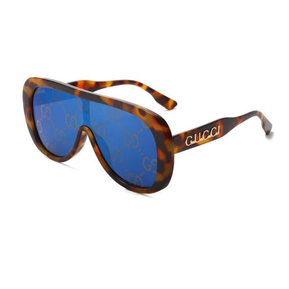 Gafas de sol de moda de una pieza con montura grande