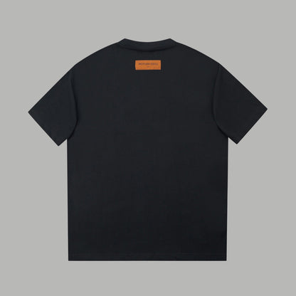 T-shirt à impression lettre simple