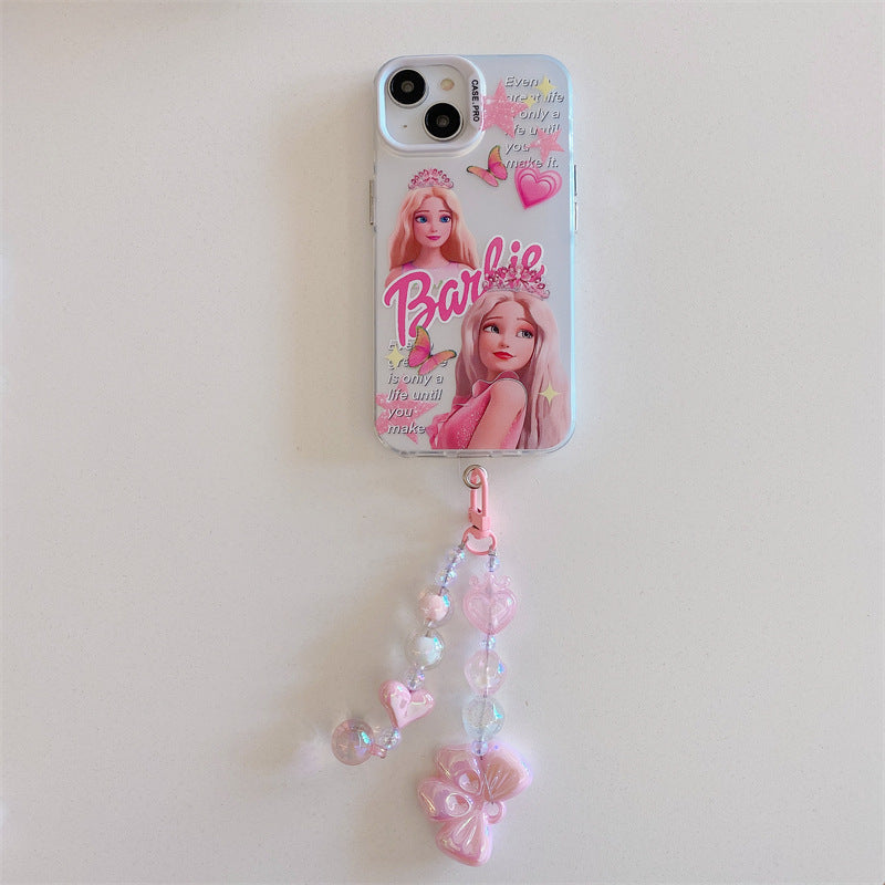 Bonita Funda con Colgante de Cortina de Cuentas de Princesa