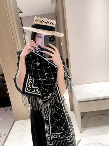✨ 2026 New Diamond Jacquard Cashmere Scarf – Soft, Elegant & Luxurious