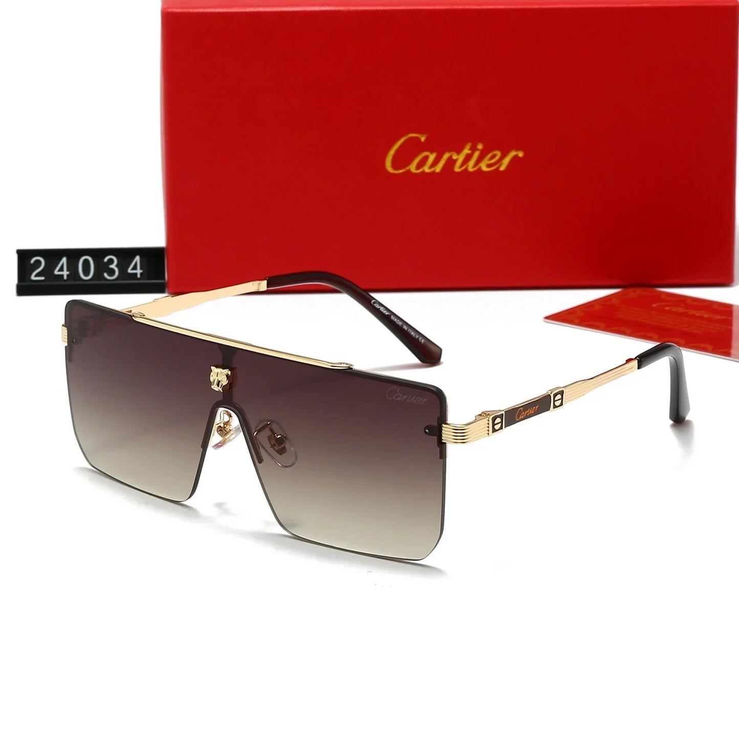 Nouvelles lunettes de soleil oversize sans monture pour hommes et femmes