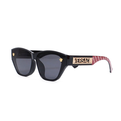 Lunettes de soleil d'extérieur avec monture gravée, lettre tendance