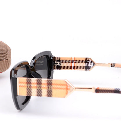 Lunettes de soleil polarisées à carreaux rétro