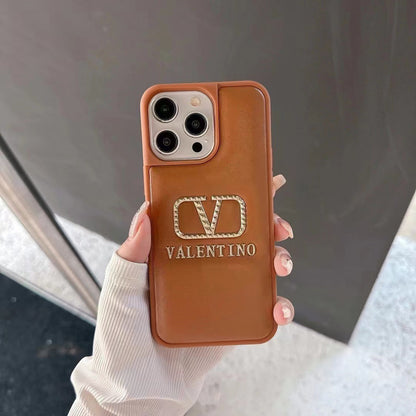 Estuche de lujo de cuero repujado