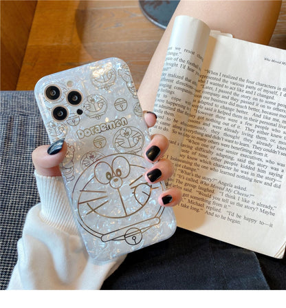 Jolie coque de téléphone dessin animé avec motif coquillage