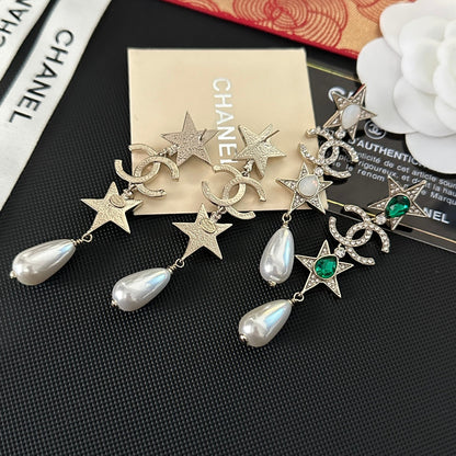 Boucles d'oreilles élégantes en pierres précieuses de première qualité