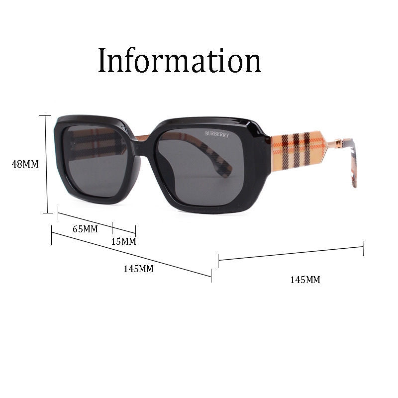 Lunettes de soleil polarisées à carreaux rétro