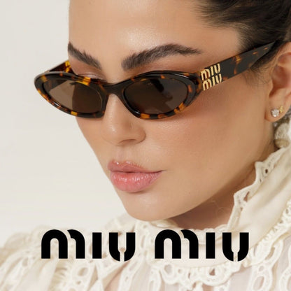 Lunettes de soleil ovales œil-de-chat rétro pour femme