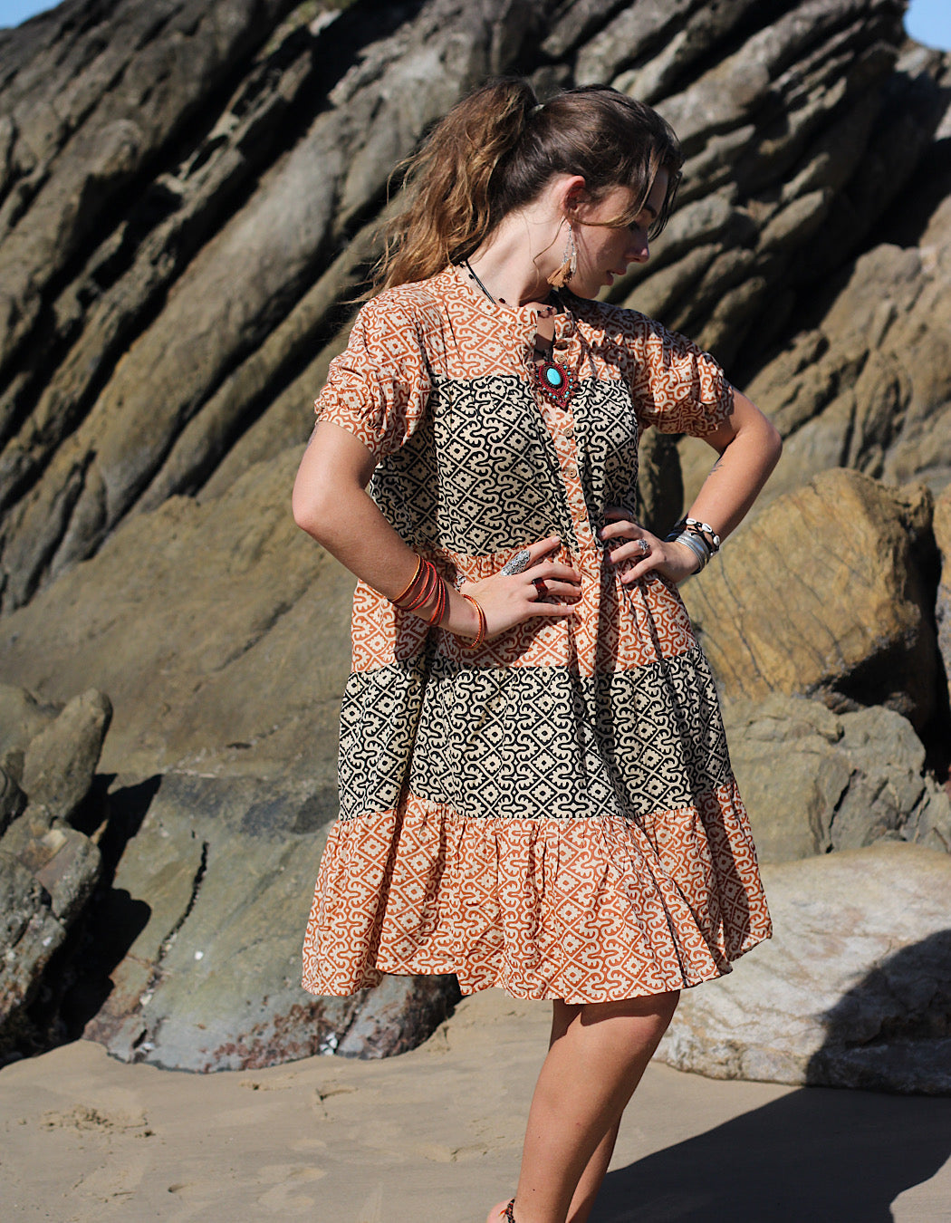 Robe courte Piya en Taal