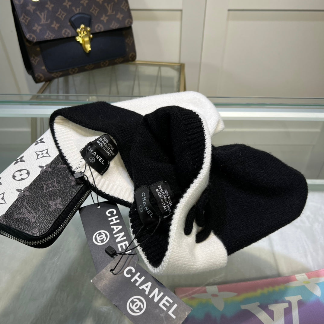 Gorro de lana de cachemira versátil para mujer