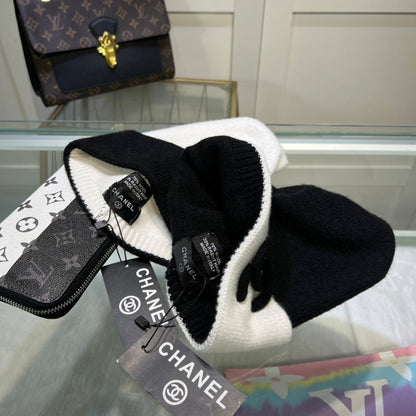 Gorro de lana de cachemira versátil para mujer