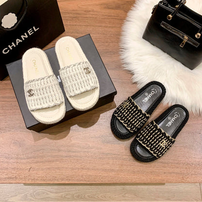 Zapatillas Planas Tejidas de Moda