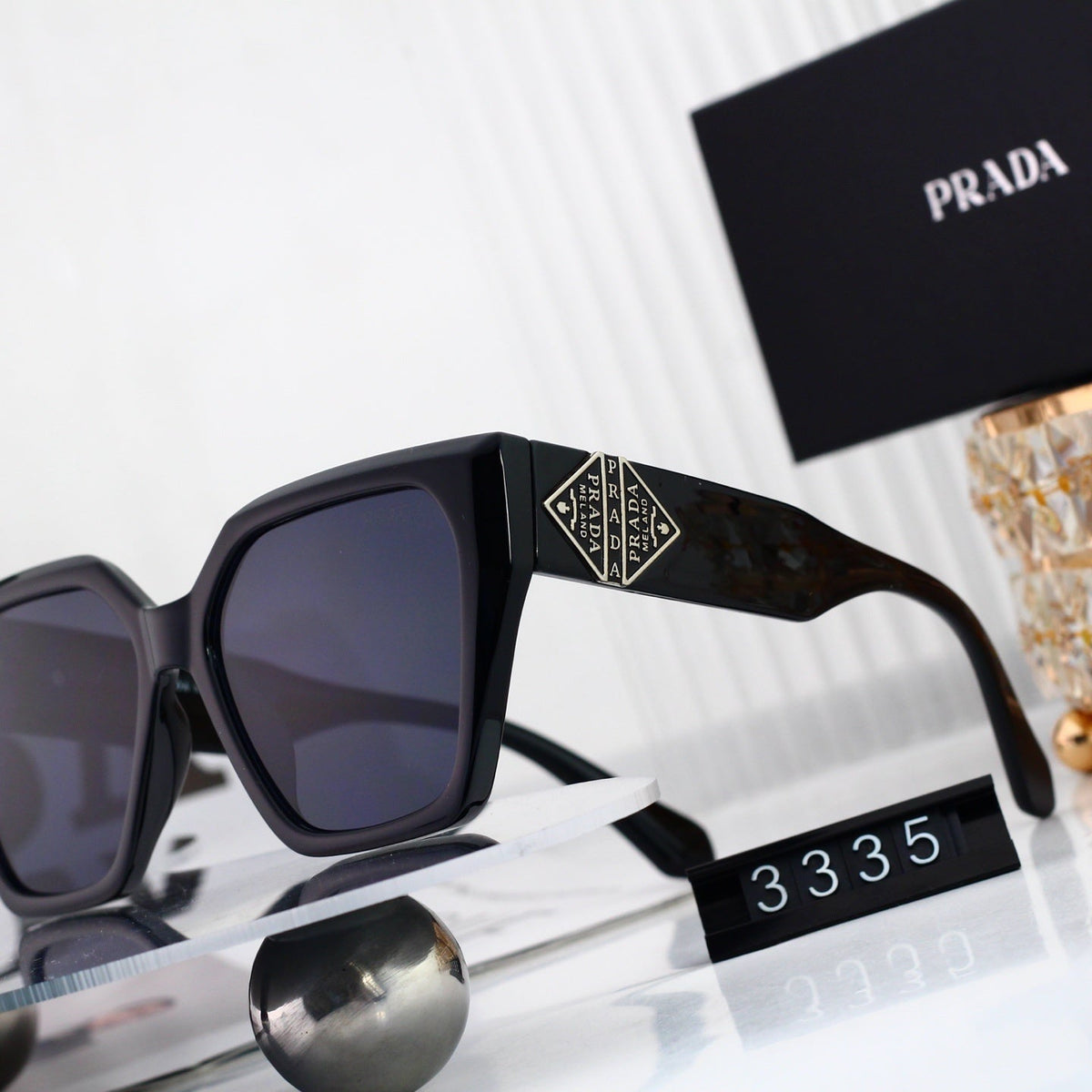 Polarized Sunglasses Personality Cat-Eye Square Frame Sunglasses 3335