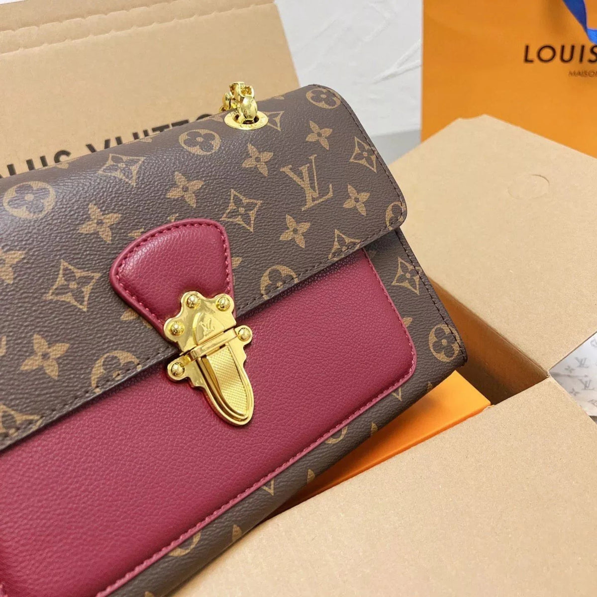 Victoire Monogram Chain Bag